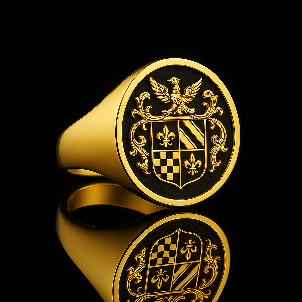 Chevalières à blason